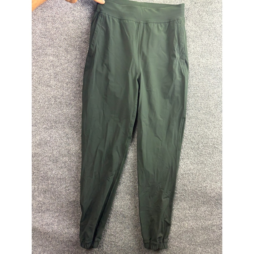Lululemon Adapt and Align Jogger Women 2 Green Zipper Cuff Running Pants